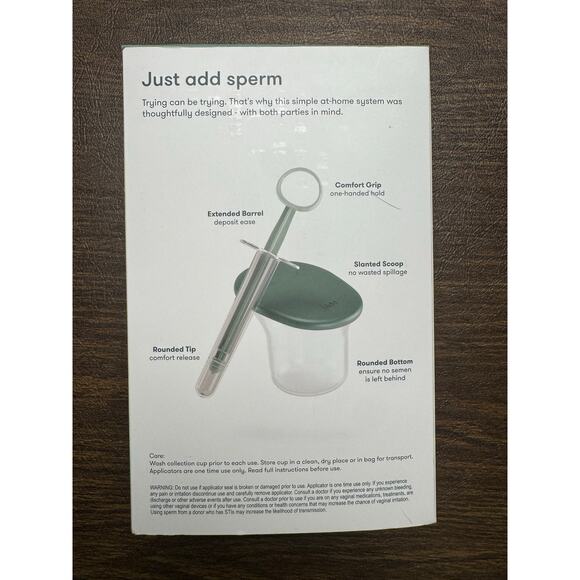 Frida Fertility At-Home Insemination Set ComfortGrip Rounded Tip New in Box Seal - Picture 3 of 4